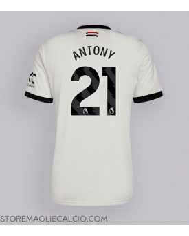 Manchester United Antony #21 Maglia Gara Terza Repliche 2024-25